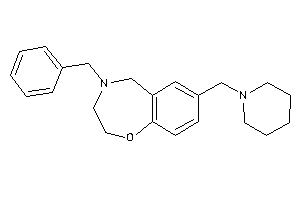 4-benzyl-7-(piperidinomethyl)-3,5-dihydro-2H-1,4-benzoxazepine