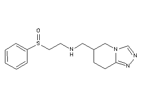 2-(benzenesulfinyl)ethyl-(5,6,7,8-tetrahydro-[1,2,4]triazolo[4,3-a]pyridin-6-ylmethyl)amine