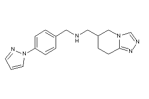 (4-pyrazol-1-ylbenzyl)-(5,6,7,8-tetrahydro-[1,2,4]triazolo[4,3-a]pyridin-6-ylmethyl)amine