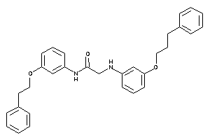 Image of N-(3-phenethyloxyphenyl)-2-[3-(3-phenylpropoxy)anilino]acetamide