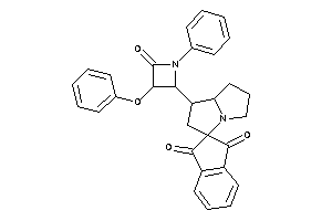 1'-(4-keto-3-phenoxy-1-phenyl-azetidin-2-yl)spiro[indane-2,3'-pyrrolizidine]-1,3-quinone