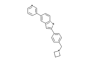 3-[2-[4-(azetidin-1-ylmethyl)phenyl]benzofuran-5-yl]pyridine