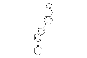 1-[2-[4-(azetidin-1-ylmethyl)phenyl]benzofuran-5-yl]piperidine