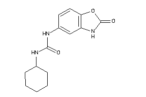 1-cyclohexyl-3-(2-keto-3H-1,3-benzoxazol-5-yl)urea