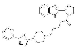 1-[2-(1H-benzimidazol-2-yl)pyrrolidino]-5-[4-[3-(2-pyridyl)-1,2,4-oxadiazol-5-yl]piperidino]pentan-1-one