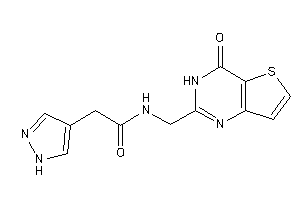N-[(4-keto-3H-thieno[3,2-d]pyrimidin-2-yl)methyl]-2-(1H-pyrazol-4-yl)acetamide
