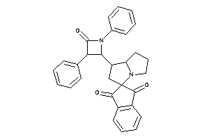 1'-(4-keto-1,3-diphenyl-azetidin-2-yl)spiro[indane-2,3'-pyrrolizidine]-1,3-quinone