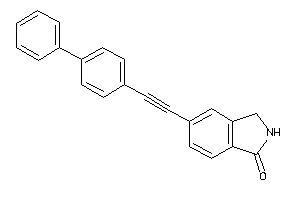 5-[2-(4-phenylphenyl)ethynyl]isoindolin-1-one