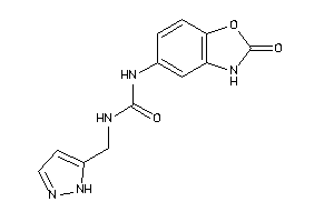 1-(2-keto-3H-1,3-benzoxazol-5-yl)-3-(1H-pyrazol-5-ylmethyl)urea