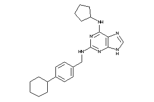 (4-cyclohexylbenzyl)-[6-(cyclopentylamino)-9H-purin-2-yl]amine