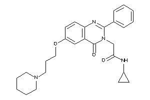 N-cyclopropyl-2-[4-keto-2-phenyl-6-(3-piperidinopropoxy)quinazolin-3-yl]acetamide