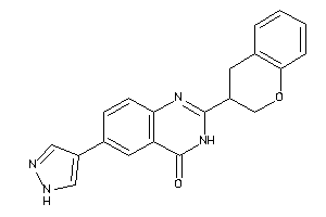 2-chroman-3-yl-6-(1H-pyrazol-4-yl)-3H-quinazolin-4-one