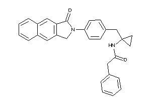 N-[1-[4-(3-keto-1H-benzo[f]isoindol-2-yl)benzyl]cyclopropyl]-2-phenyl-acetamide