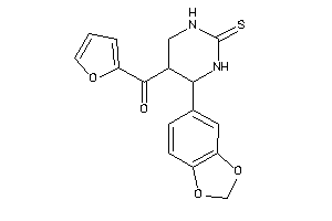 [4-(1,3-benzodioxol-5-yl)-2-thioxo-hexahydropyrimidin-5-yl]-(2-furyl)methanone