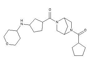 Image of Cyclopentyl-[2-[3-(tetrahydropyran-4-ylamino)cyclopentanecarbonyl]-2,5-diazabicyclo[2.2.1]heptan-5-yl]methanone