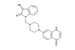 7-[4-[(3-imino-2-keto-indolin-1-yl)methyl]piperazino]-4-quinolone