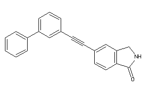 5-[2-(3-phenylphenyl)ethynyl]isoindolin-1-one