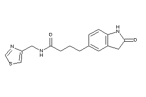 4-(2-ketoindolin-5-yl)-N-(thiazol-4-ylmethyl)butyramide