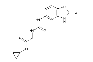 N-cyclopropyl-2-[(2-keto-3H-1,3-benzoxazol-5-yl)carbamoylamino]acetamide