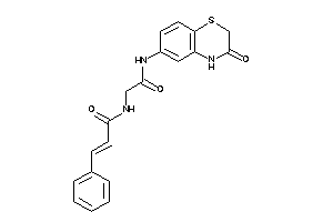 N-[2-keto-2-[(3-keto-4H-1,4-benzothiazin-6-yl)amino]ethyl]-3-phenyl-acrylamide