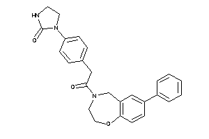 1-[4-[2-keto-2-(7-phenyl-3,5-dihydro-2H-1,4-benzoxazepin-4-yl)ethyl]phenyl]-2-imidazolidinone
