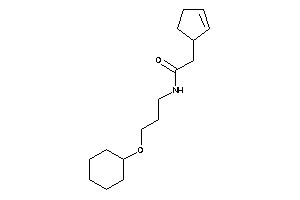 N-[3-(cyclohexoxy)propyl]-2-cyclopent-2-en-1-yl-acetamide