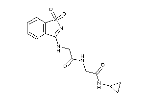 N-[2-(cyclopropylamino)-2-keto-ethyl]-2-[(1,1-diketo-1,2-benzothiazol-3-yl)amino]acetamide