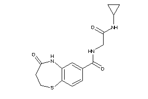 N-[2-(cyclopropylamino)-2-keto-ethyl]-4-keto-3,5-dihydro-2H-1,5-benzothiazepine-7-carboxamide