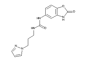 1-(2-keto-3H-1,3-benzoxazol-5-yl)-3-(3-pyrazol-1-ylpropyl)urea