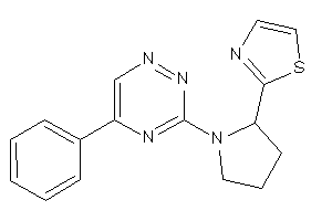 Image of 2-[1-(5-phenyl-1,2,4-triazin-3-yl)pyrrolidin-2-yl]thiazole