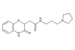 2-(3-keto-4H-1,4-benzothiazin-2-yl)-N-(3-pyrrolidinopropyl)acetamide