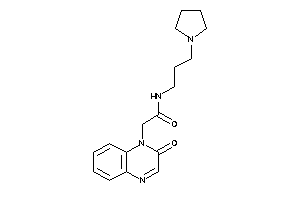 2-(2-ketoquinoxalin-1-yl)-N-(3-pyrrolidinopropyl)acetamide