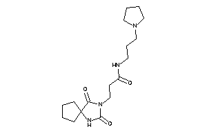 3-(2,4-diketo-1,3-diazaspiro[4.4]nonan-3-yl)-N-(3-pyrrolidinopropyl)propionamide