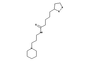 Image of 5-(dithiolan-3-yl)-N-(3-piperidinopropyl)valeramide