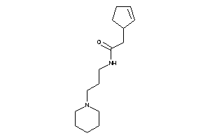 2-cyclopent-2-en-1-yl-N-(3-piperidinopropyl)acetamide