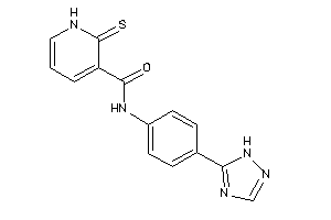 2-thioxo-N-[4-(1H-1,2,4-triazol-5-yl)phenyl]-1H-pyridine-3-carboxamide