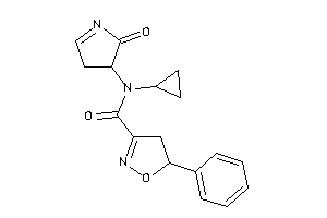 Image of N-cyclopropyl-N-(2-keto-1-pyrrolin-3-yl)-5-phenyl-2-isoxazoline-3-carboxamide