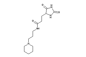 3-(2,5-diketoimidazolidin-4-yl)-N-(3-piperidinopropyl)propionamide