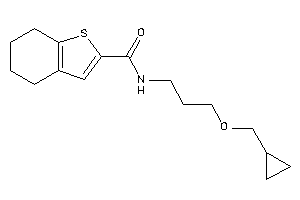 N-[3-(cyclopropylmethoxy)propyl]-4,5,6,7-tetrahydrobenzothiophene-2-carboxamide