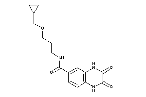 Image of N-[3-(cyclopropylmethoxy)propyl]-2,3-diketo-1,4-dihydroquinoxaline-6-carboxamide