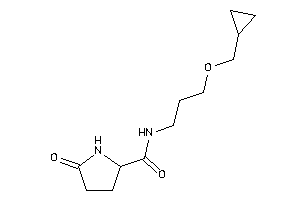 N-[3-(cyclopropylmethoxy)propyl]-5-keto-pyrrolidine-2-carboxamide