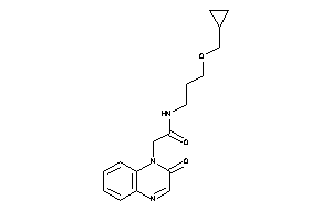 N-[3-(cyclopropylmethoxy)propyl]-2-(2-ketoquinoxalin-1-yl)acetamide