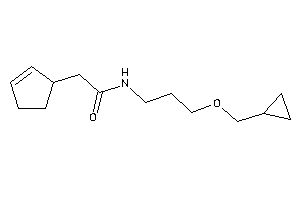 2-cyclopent-2-en-1-yl-N-[3-(cyclopropylmethoxy)propyl]acetamide