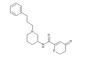 Image of 4-keto-N-[1-(3-phenylpropyl)-3-piperidyl]-2,3-dihydropyran-6-carboxamide