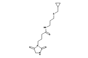 N-[3-(cyclopropylmethoxy)propyl]-4-(2,5-diketoimidazolidin-1-yl)butyramide