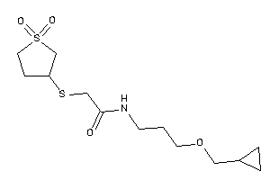 N-[3-(cyclopropylmethoxy)propyl]-2-[(1,1-diketothiolan-3-yl)thio]acetamide