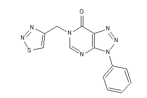 Image of 3-phenyl-6-(thiadiazol-4-ylmethyl)triazolo[4,5-d]pyrimidin-7-one