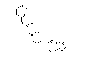 N-(4-pyridyl)-2-[4-([1,2,4]triazolo[3,4-f]pyridazin-6-yl)piperazino]acetamide