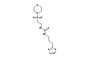 Image of 1-(2-morpholinosulfonylethyl)-3-[3-(1,2,4-oxadiazol-5-yl)propyl]urea