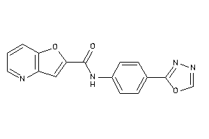 N-[4-(1,3,4-oxadiazol-2-yl)phenyl]furo[3,2-b]pyridine-2-carboxamide